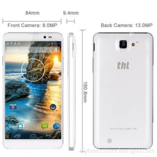 T200 White, GPS + AGPS, Android 4.2.2, MTK6592 1.7GHz Octa Core 3G Phablet